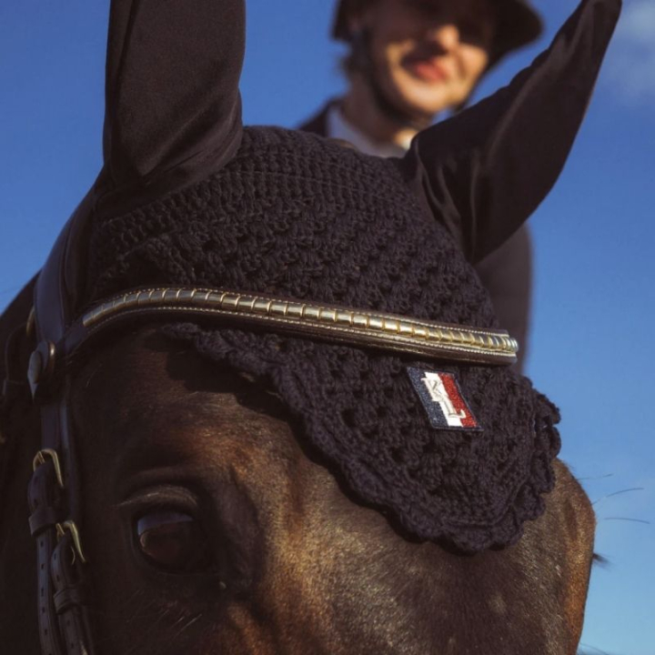 Fliegenhaube Classic Marineblau in der Gruppe Pferdezubehör & Pferdebedarf / Fliegenhauben bei Equinest (KLC-HG-750Ma_r)