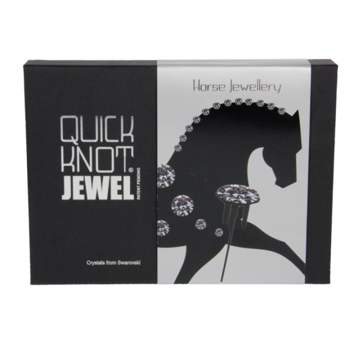 Quick Knot Jewel XL Swarovski Schwarz in der Gruppe Pflegeprodukte / Mähnengummis und Schleifen bei Equinest (Q1200120BA)