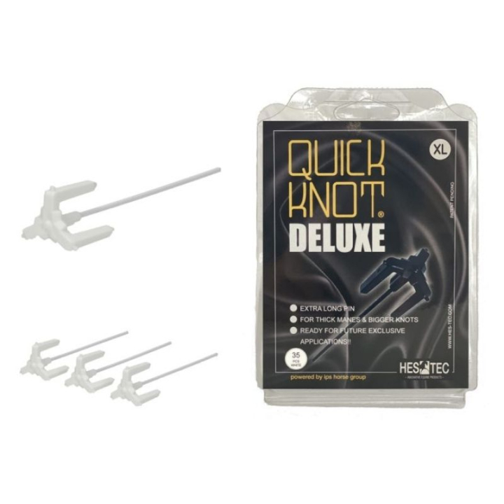Quick Knot Deluxe Weiß XL in der Gruppe Pflegeprodukte / Mähnengummis und Schleifen bei Equinest (Q6000351WH-XL)