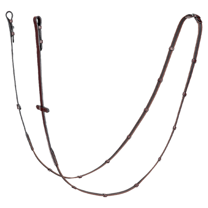 Zügel Anti-Rutsch Leder/Gummi Braun in der Gruppe Pferdezubehör & Pferdebedarf / Zügel / Gummizügel bei Equinest (SC013PBJ151BR)