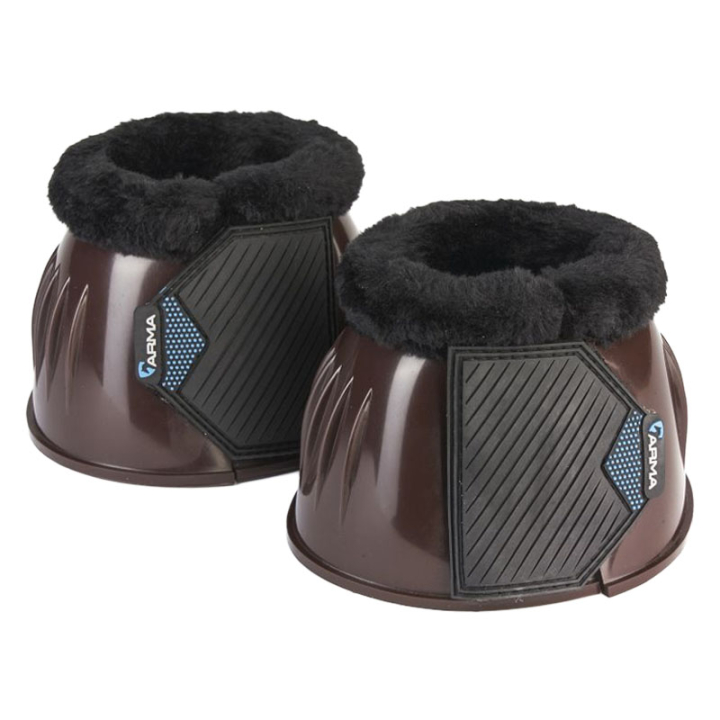 Hufglocken Glossy PVC Fleece Braun in der Gruppe Pferdezubehör & Pferdebedarf / Beinschutz & Hufschutz  / Hufglocken bei Equinest (SH1028402PBR_r)