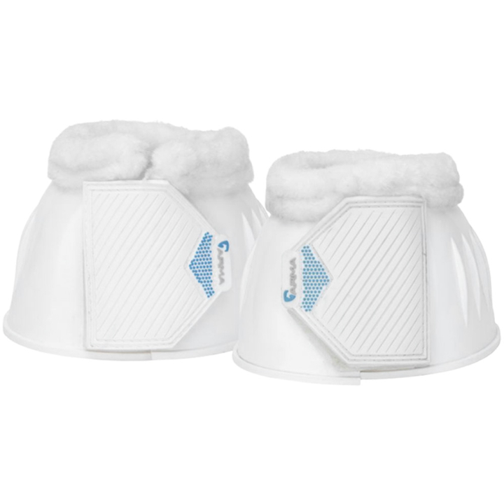 Hufglocken Glossy PVC Fleece Weiß in der Gruppe Pferdezubehör & Pferdebedarf / Beinschutz & Hufschutz / Hufglocken bei Equinest (SH1028409PWH_r)