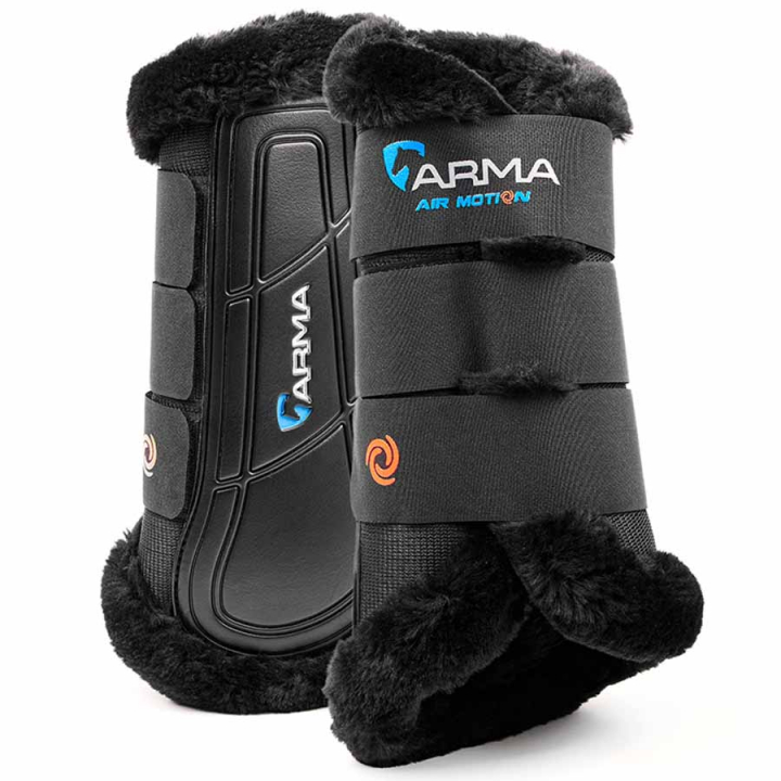 Arbeitsgamaschen Air Motion Supafleece Schwarz in der Gruppe Pferdezubehör & Pferdebedarf / Beinschutz & Hufschutz  / Arbeitsgamaschen & Dressurgamaschen bei Equinest (SH104700BA_r)