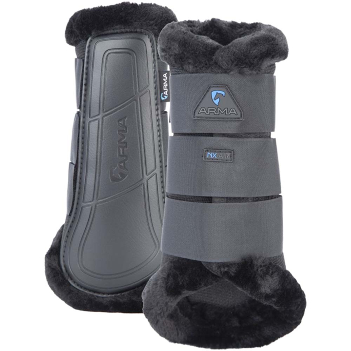 Arbeitsgamaschen Air Motion Supafleece Schwarz in der Gruppe Pferdezubehör & Pferdebedarf / Beinschutz & Hufschutz  / Arbeitsgamaschen & Dressurgamaschen bei Equinest (SH104700BA_r)