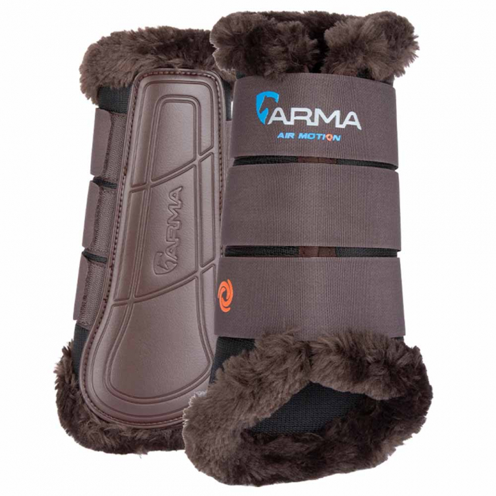 Arbeitsgamaschen Air Motion Supafleece Braun in der Gruppe Pferdezubehör & Pferdebedarf / Beinschutz & Hufschutz  / Arbeitsgamaschen & Dressurgamaschen bei Equinest (SH104700BR_r)