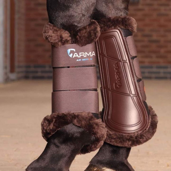 Arbeitsgamaschen Air Motion Supafleece Braun in der Gruppe Pferdezubehör & Pferdebedarf / Beinschutz & Hufschutz  / Arbeitsgamaschen & Dressurgamaschen bei Equinest (SH104700BR_r)