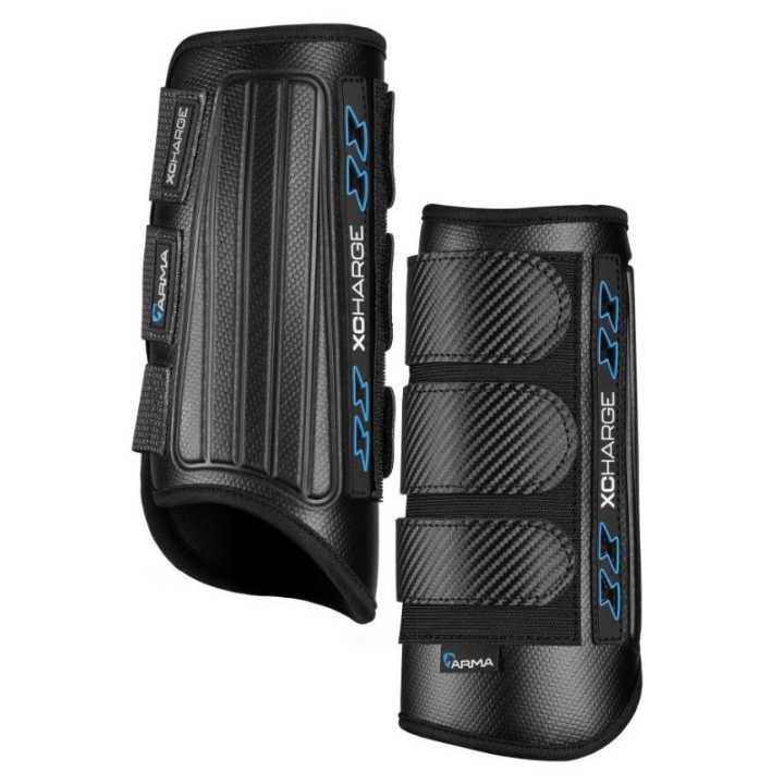 Vielseitigkeitsgamaschen Vorne Carbon XC Schwarz in der Gruppe Pferdezubehör & Pferdebedarf / Beinschutz & Hufschutz  bei Equinest (SH112000BA_r)