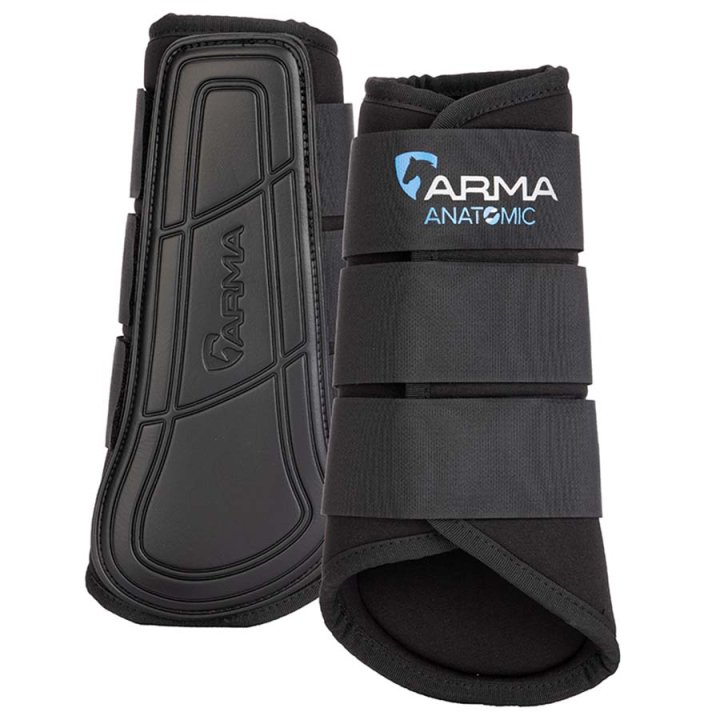 Arbeitsgamaschen Neopren Schwarz in der Gruppe Pferdezubehör & Pferdebedarf / Beinschutz & Hufschutz  / Arbeitsgamaschen & Dressurgamaschen bei Equinest (SH170ASv_r)