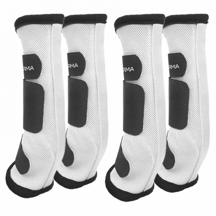 Fliegenschutzgamaschen 4-pack Weiß in der Gruppe Fliegenschutz / Fliegenmittel & Sommerprodukte bei Equinest (SH185701WH_r)