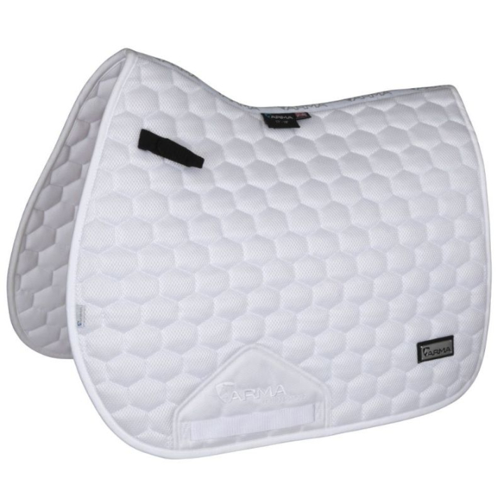 Schabracke Air Motion Luxe Weiß in der Gruppe Pferdezubehör & Pferdebedarf / Schabracken / Springschabracken & Vielseitigkeitsschabracken bei Equinest (SH191009WH_r)