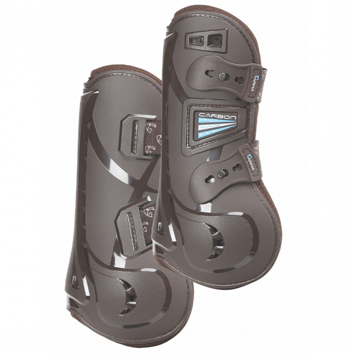 Tendon Boots Carbon Braun in der Gruppe Pferdezubehör & Pferdebedarf / Beinschutz & Hufschutz  / Springgamaschen bei Equinest (SH192502BR_r)