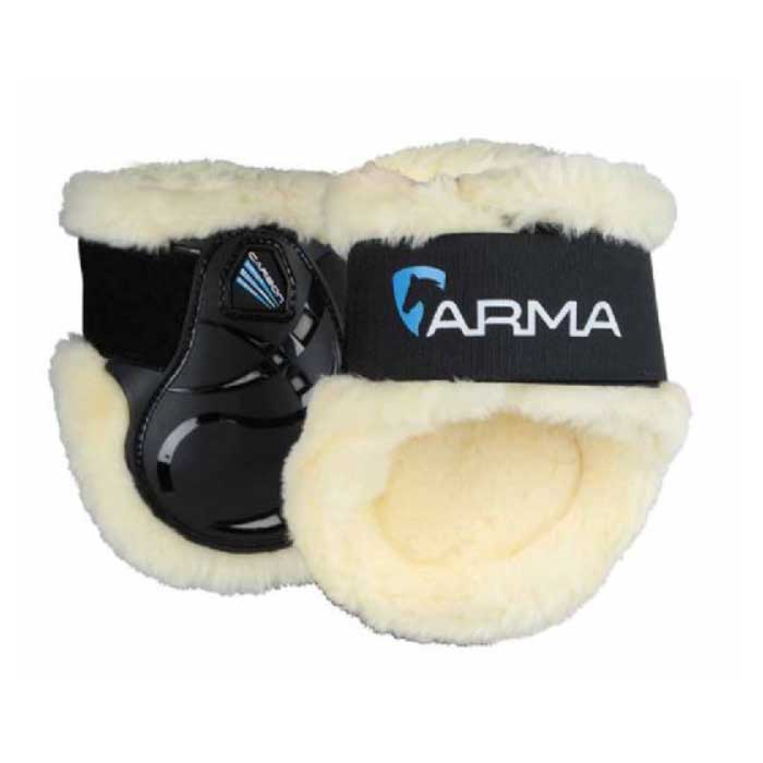 Carbon Streichkappen Fleece Schwarz in der Gruppe Pferdezubehör & Pferdebedarf / Beinschutz & Hufschutz  / Streichkappen bei Equinest (SH1926Sv_r)