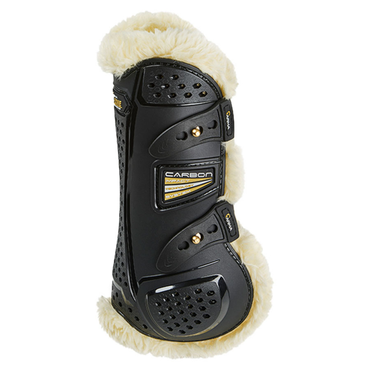 Springgamaschen Oxi-Zone Air Motion SupaFleece Schwarz/Natur in der Gruppe Pferdezubehör & Pferdebedarf / Beinschutz & Hufschutz  / Springgamaschen bei Equinest (SH193801BA)