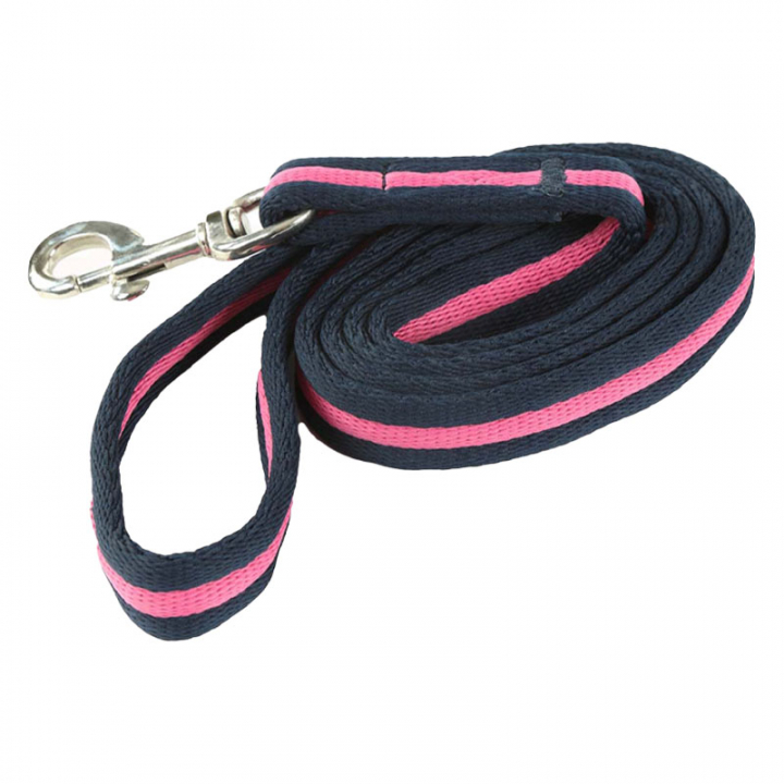 Führstricke Marineblau/Rosa in der Gruppe Pferdezubehör & Pferdebedarf / Führstricke & Transportstricke / Nylon- & Baumwollstricke bei Equinest (SH421MA-RO)