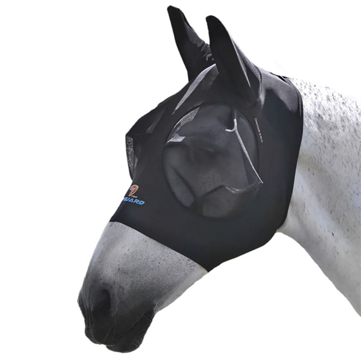 Fliegenmaske Stretch mit Ohren Schwarz in der Gruppe Fliegenschutz / Fliegenhauben bei Equinest (SH6680Sv_r)