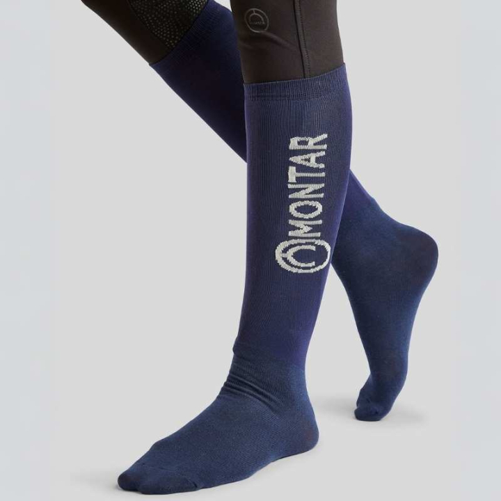 Reitsocken Nylon 3-pack Marineblau in der Gruppe Reitbekleidung / Reitsocken bei Equinest (SK1823353NA_r)