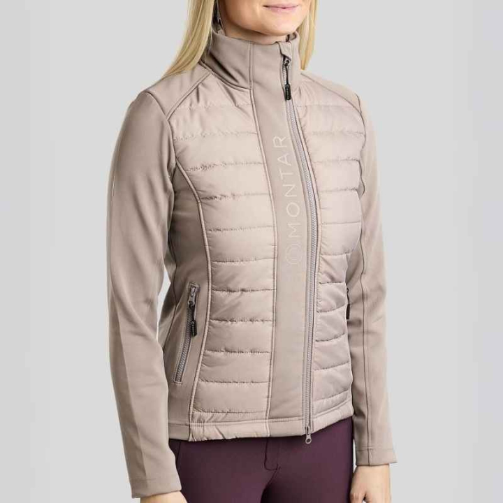 Hybridjacke Emma Softshell Pearl Grey in der Gruppe Reitbekleidung / Jacken / Reitjacken bei Equinest (SL212431LRGRE_r)