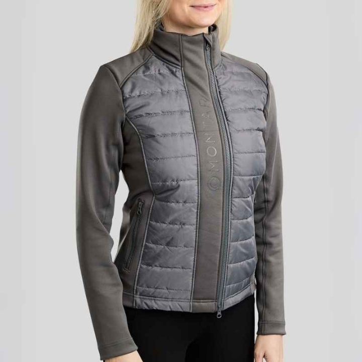 Hybridjacke Emma Softshell Grau in der Gruppe Reitbekleidung / Jacken / Reitjacken bei Equinest (SL21246LGR_r)