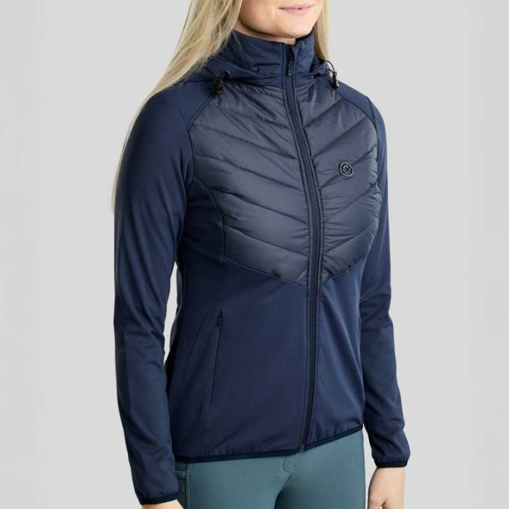 Hybridjacke MoAddie Logo Charm Marineblau in der Gruppe Reitbekleidung / Jacken / Reitjacken bei Equinest (SL26647LNA_r)