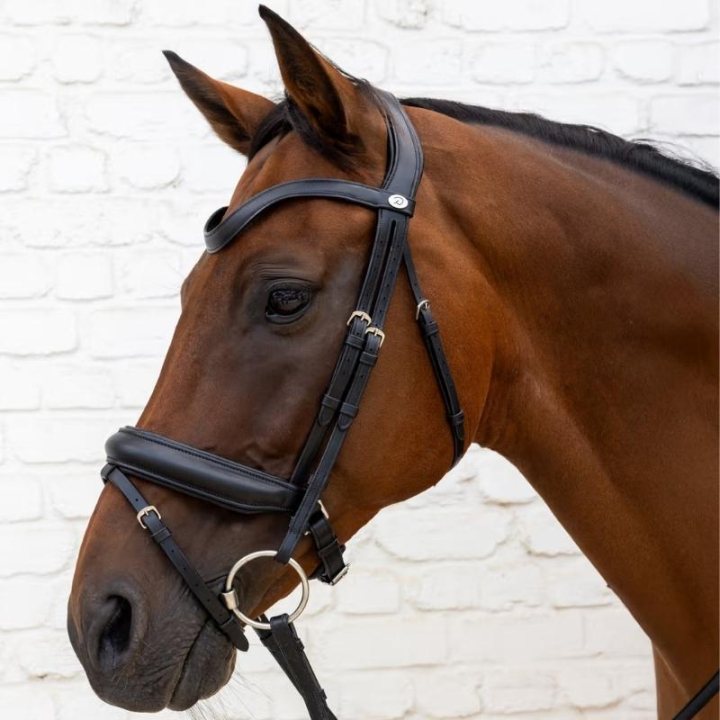 Dressurtrense Medium Nasenriemen Soft Collection Schwarz in der Gruppe Pferdezubehör & Pferdebedarf / Zaumzeug & Stirnriemen / Kandarenzaum & Dressurtrensen bei Equinest (SO1000201BA_r)