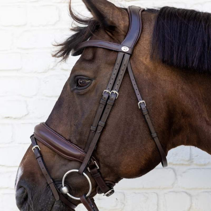 Dressurtrense Medium Nasenriemen Soft Collection Braun in der Gruppe Pferdezubehör & Pferdebedarf / Zaumzeug & Stirnriemen / Kandarenzaum & Dressurtrensen bei Equinest (SO1000205BR_r)