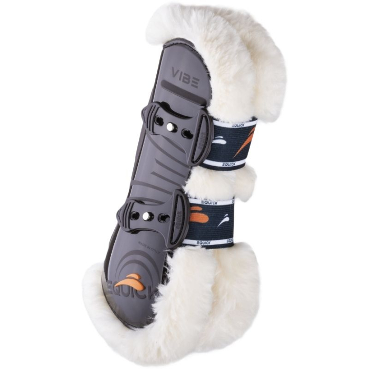 Tendon Boots Vibe Fluffy Braun in der Gruppe Pferdezubehör & Pferdebedarf / Beinschutz & Hufschutz  / Springgamaschen bei Equinest (VIBFLMASBR_r)