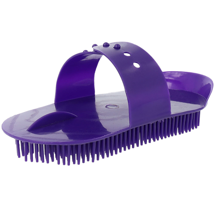 Plastikstriegel Essential Lila in der Gruppe Pflegeprodukte / Pferdebürsten / Nadelstriegel bei Equinest (WR003PU)