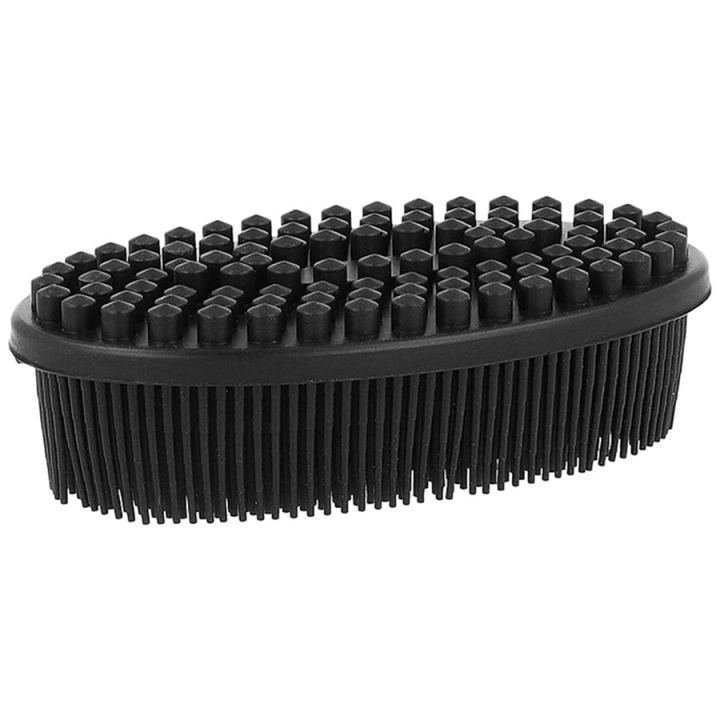 Gummibürste Essential Schwarz in der Gruppe Stall & Weide / Stallzubehör / Reinigung bei Equinest (WR005BA)