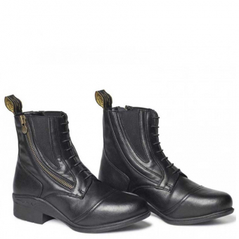 Reitstiefeletten Veganza Side Zip Paddock Schwarz