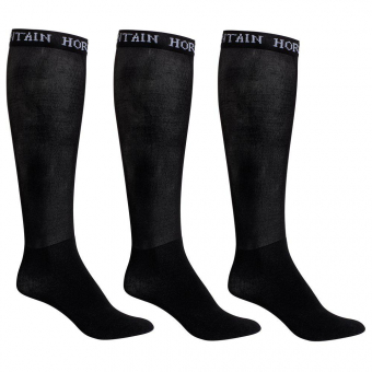 Stiefelsocken 3er-Pack Schwarz