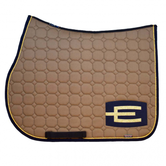 Schabracke E-Logo Cappuccino Marine/Gold