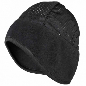 Helmkappe Fleece Mesh Schwarz