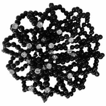 Haarnetz Saga Pearls Schwarz