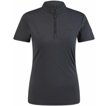 T-Shirt Function Zip Selection Schwarz