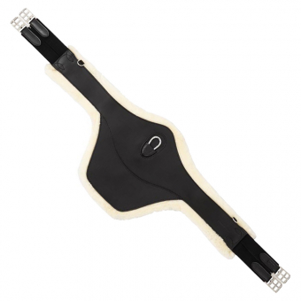 Stollengurt Colombes Synthetisches Schaffell Schwarz/Natur