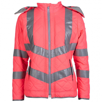 Warnjacke Reflektierend Rosa