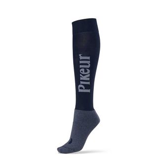 Reitsocken Logo Marineblau