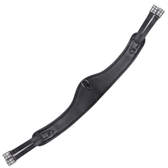 Sattelgurt Contour Half Moon Leather Schwarz