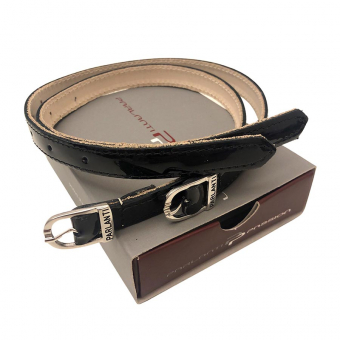 Sporenriemen Schwarz Lack