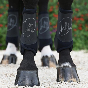 Dressurgamaschen Absolute Front Klettverschluss Schwarz