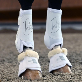 Dressurgamaschen Absolute Front Klettverschluss Weiß