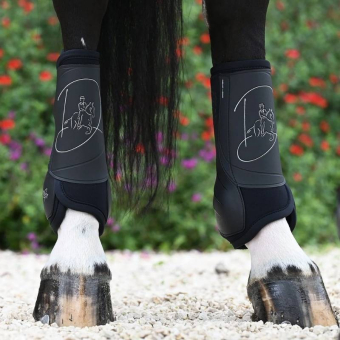 Dressurgamaschen Absolute Rear Klettverschluss Schwarz