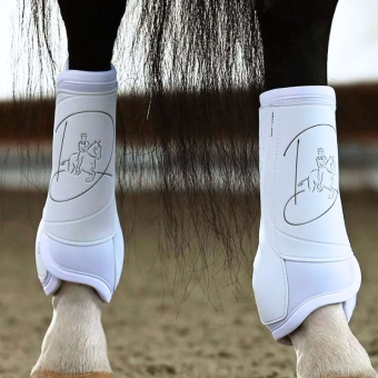 Dressurgamaschen Absolute Rear Klettverschluss Weiß