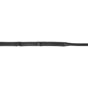 Zügel mit Stoppern Rundgenäht Schwarz