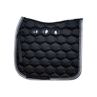 Dressurschabracken Glänzende Welle Schwarz