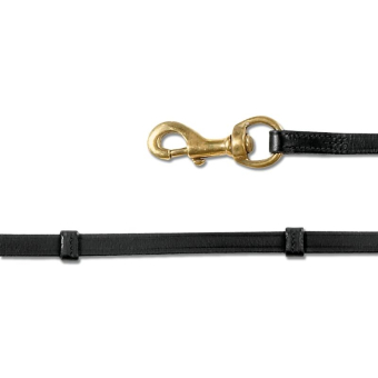 Islandzügel Snap Hook Schwarz/Messing