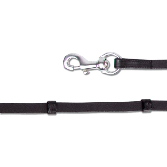 Islandzügel Snap Hook Schwarz/Silber