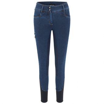 Reithose KLKayce Denim Vollbesatz Dunkelblau