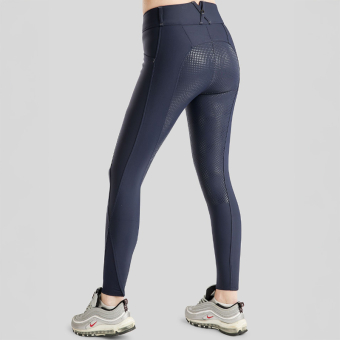 Reithose MoZida Refined Crystals Full Grip Marineblau