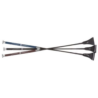 Reitgerte Contact Nylon Schwarz